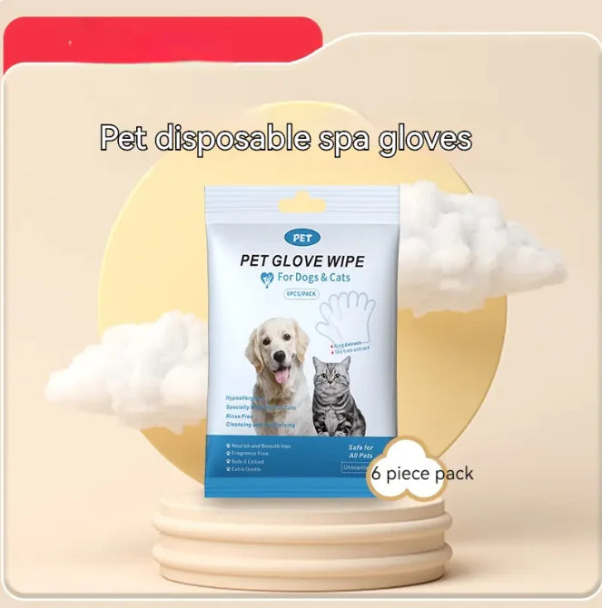Pet Cleaning Gloves & Wipes